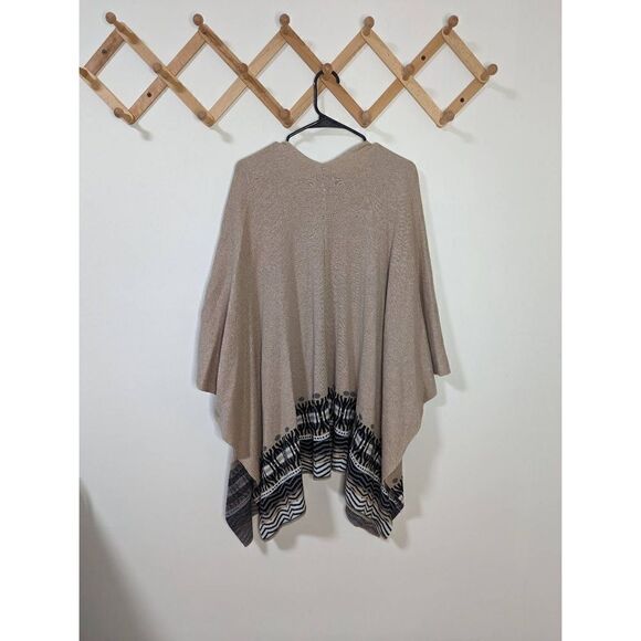 Joseph A Women's Neutral Patterned Kimono Sweater - One Size - Picture 8 of 8
